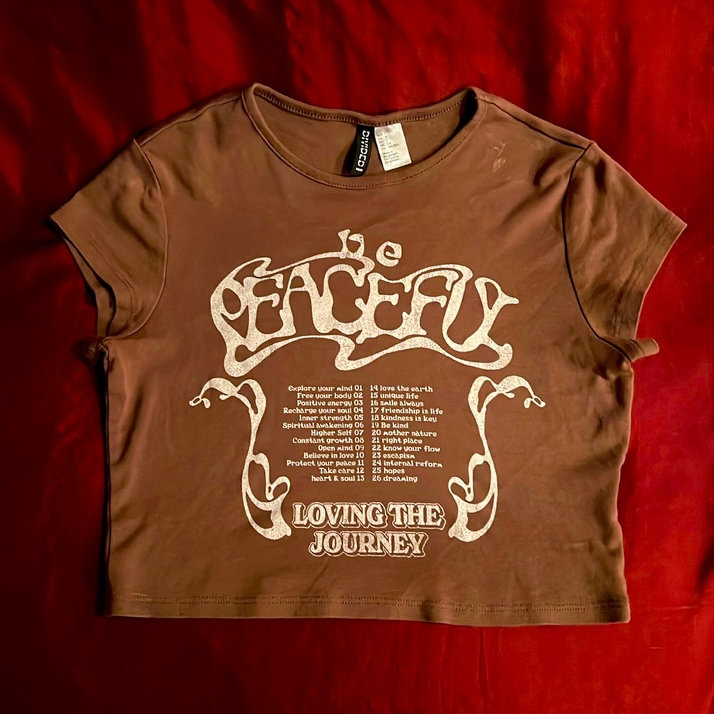 Divided Brown Short Sleeve Graphic Tee